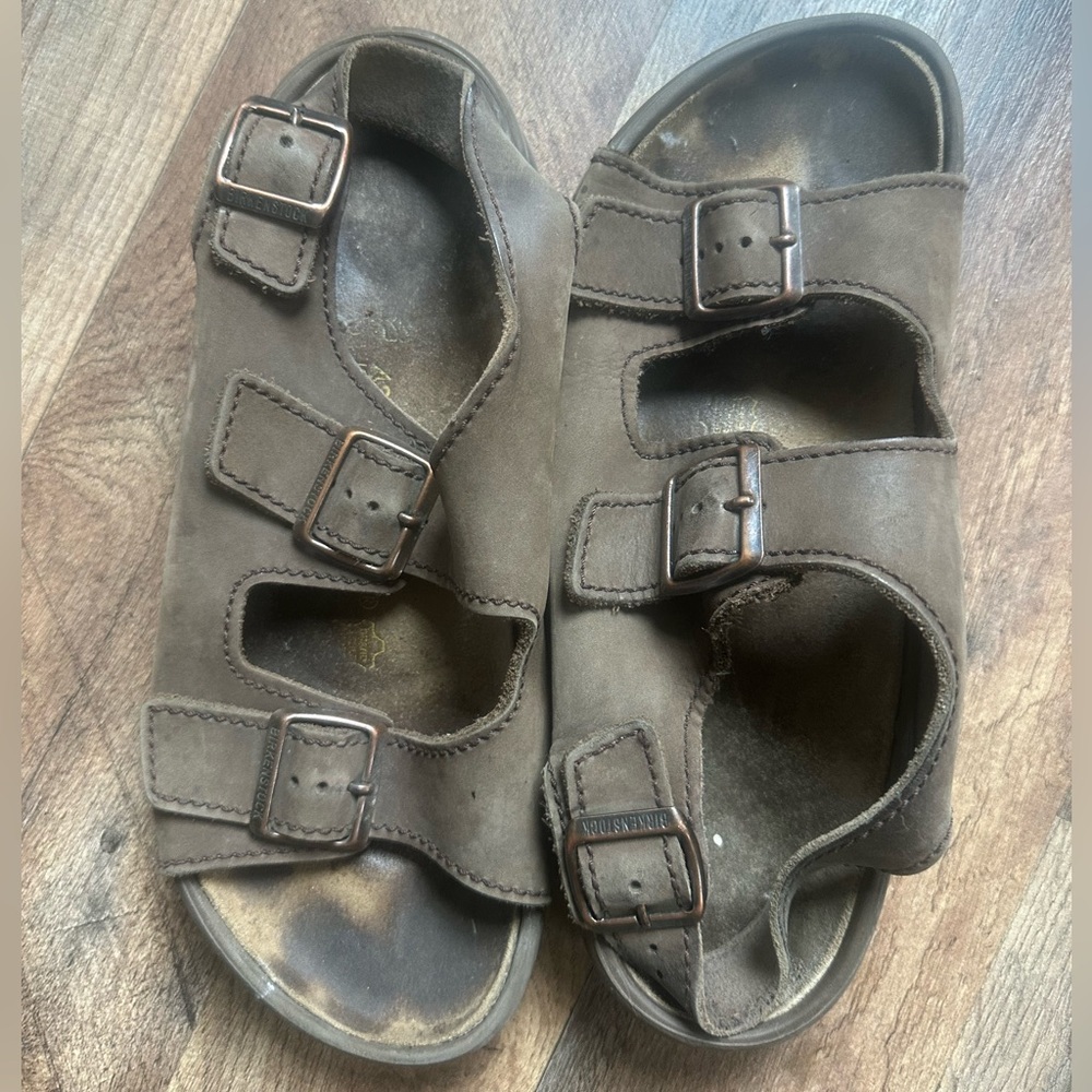 Birkenstock Brown Sandals with Adjustable Straps